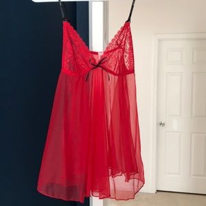 Red and black nightie! PERFECT FOR V-DAY!